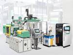 Injection moulding machine and freeformer from Arburg.