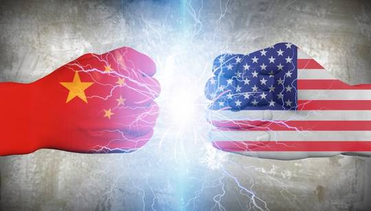 Symbol picture about China USA rivalry