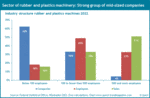 The firm structure of the rubber and plastics machine sector 2022 in the German machinery industry.